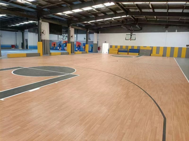 PVC运动地板--室内篮球场定制