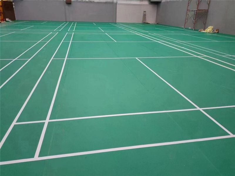 PVC运动地板--羽毛球场